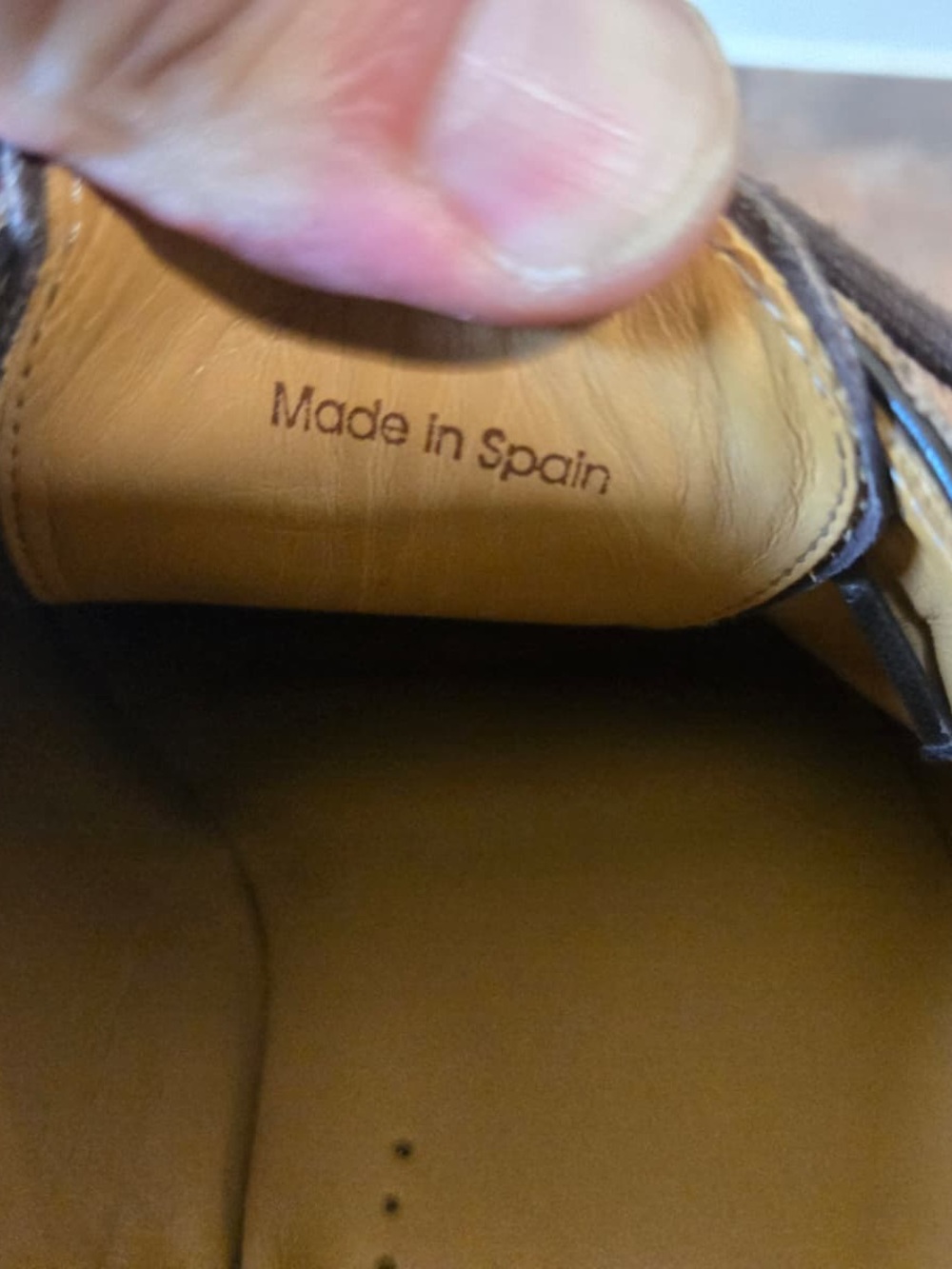 Men's Leather Derby Shoes in Rich Brown with Brogue Detail - Picture 6 of 8
